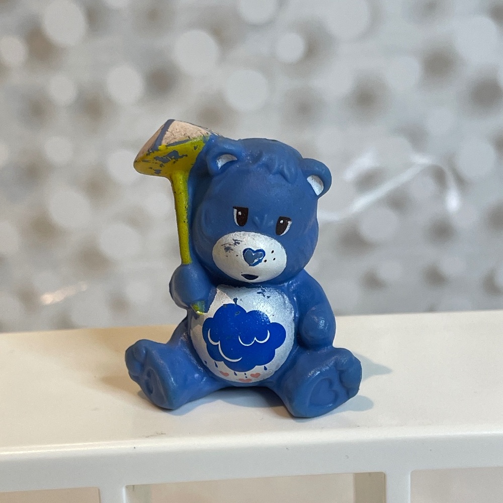 vintage 1983 Care Bears Grumpy Bear PVC figure